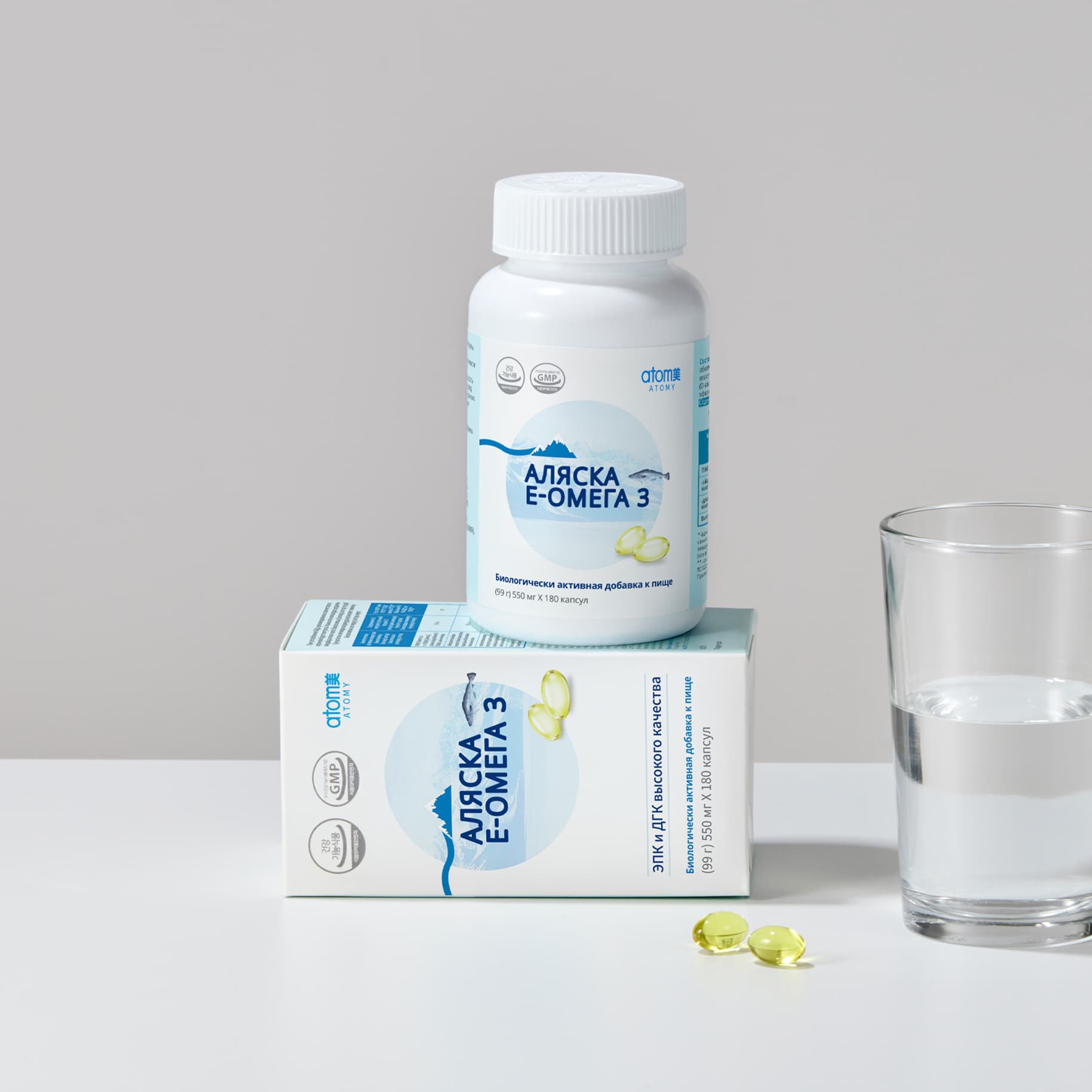 Аляска е-Омега 3 Атоми