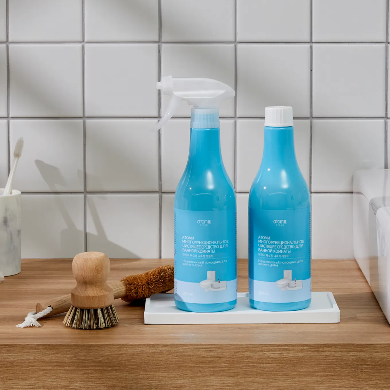 Многофункциональное чистящее средство для ванной комнаты Атоми